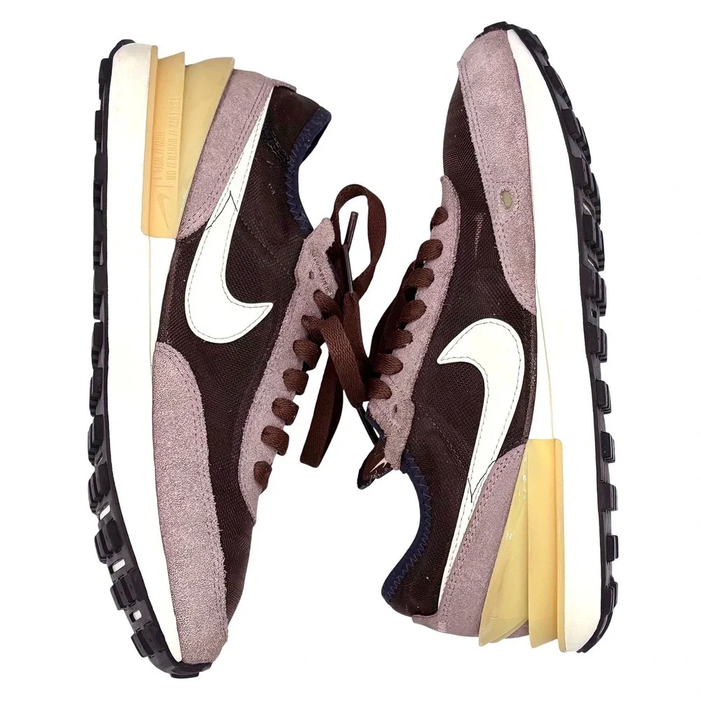 Nike Waffle One 5.5Y Women's 7 Brown Tan Retro Casual Running Athletic Lifestyle